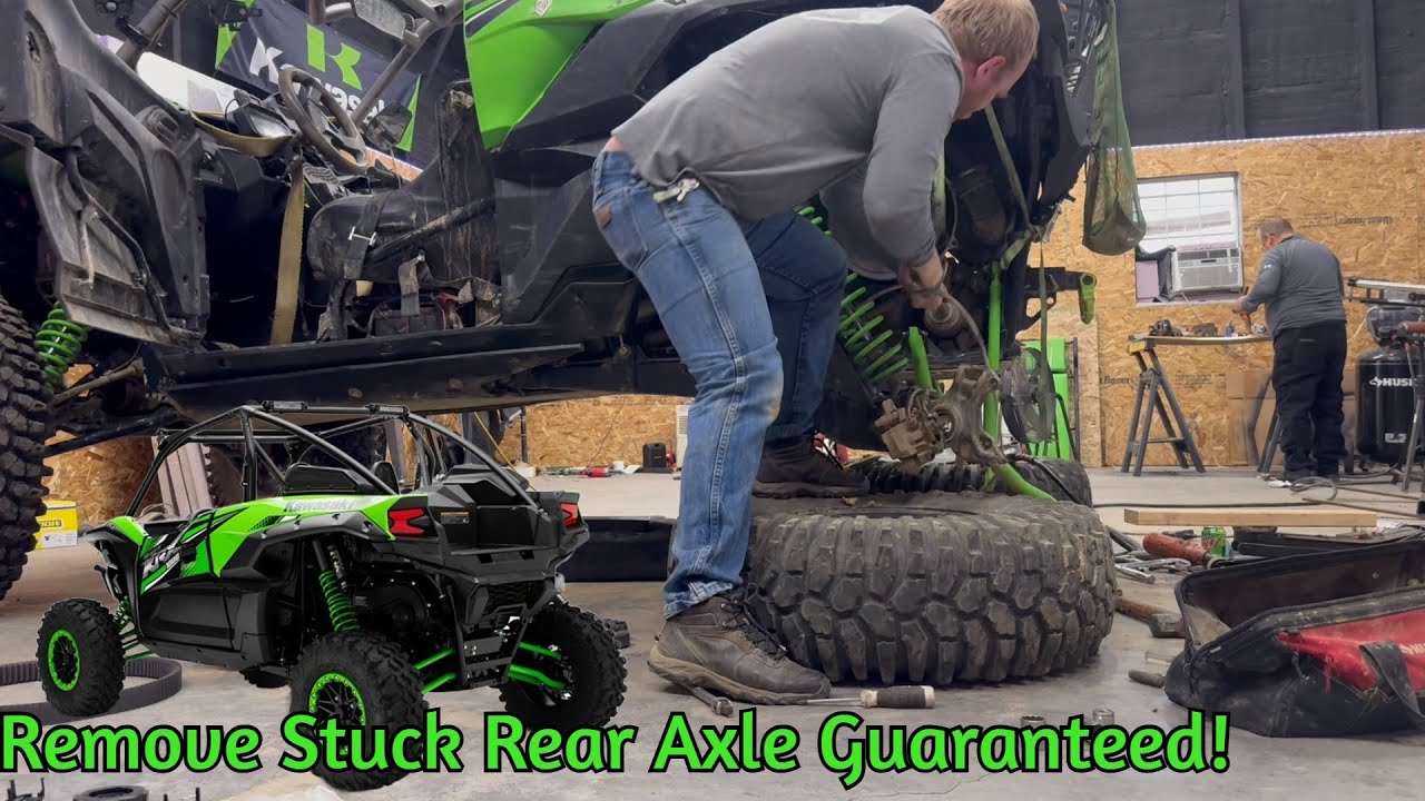 Guaranteed Way To Remove Rear Axle Out Kawasaki KRX 1000