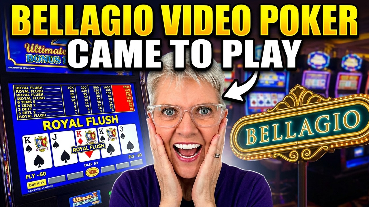 Я сыграл в Ultimate X Bonus Poker в Bellagio, и ВОТ что произошло #казино #джекпот #видеопокер