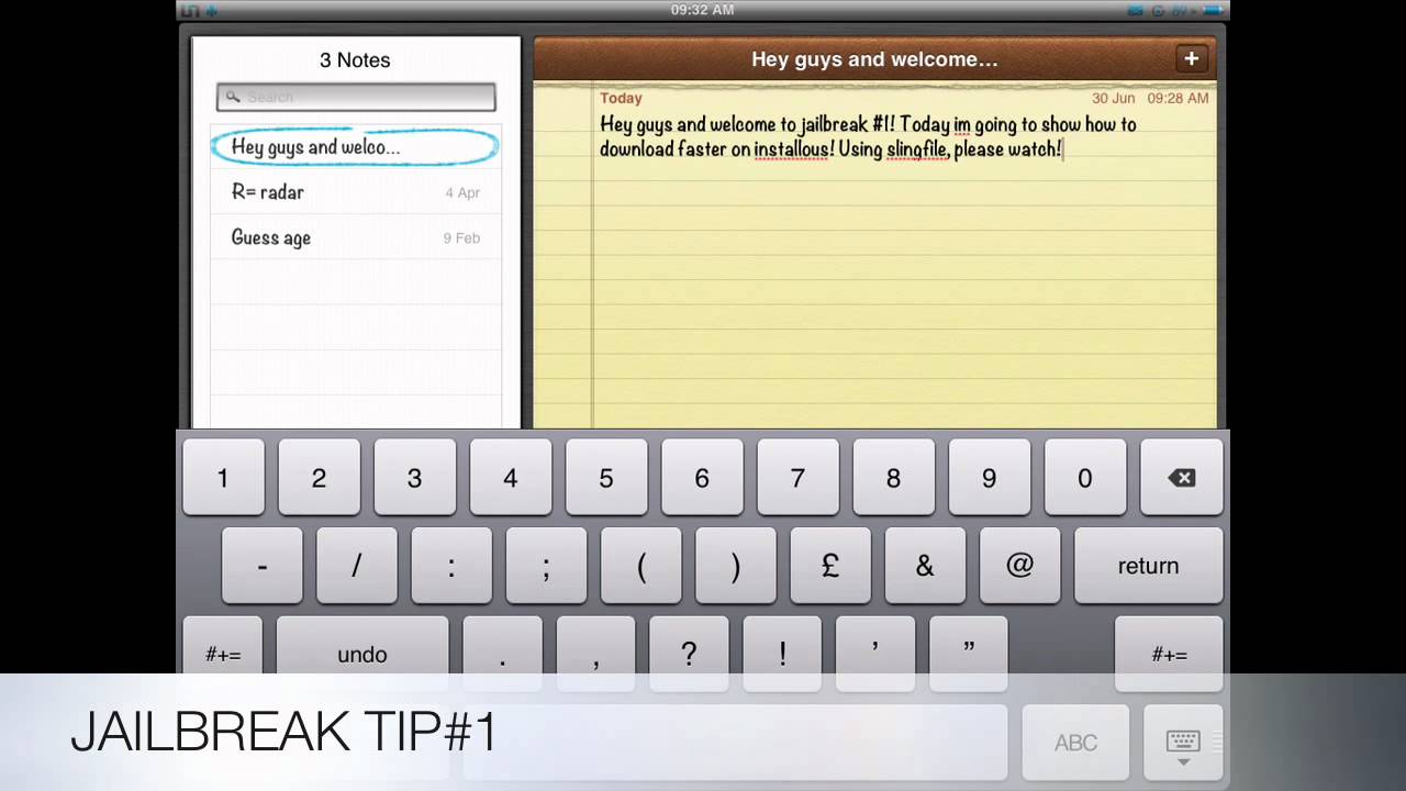 Jailbreak Tip#1 Slingfile Glitch