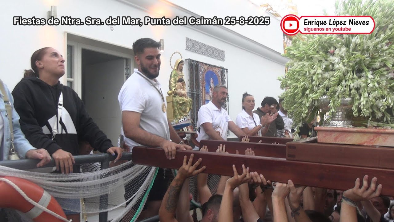 Manuel Ramos felicitó a todos los costaleros por como cuidaron a la Virgen del Mar 25-8-2025