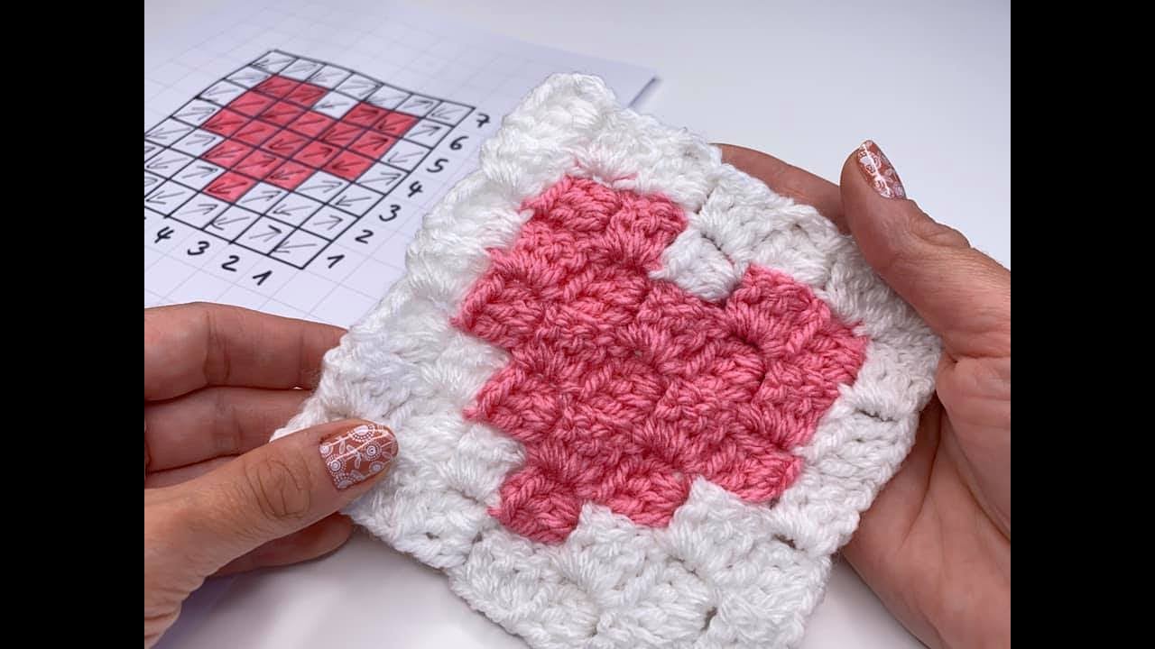 C2C Muster häkeln / Motiv häkeln / C2C Farbwechsel / EINFACH