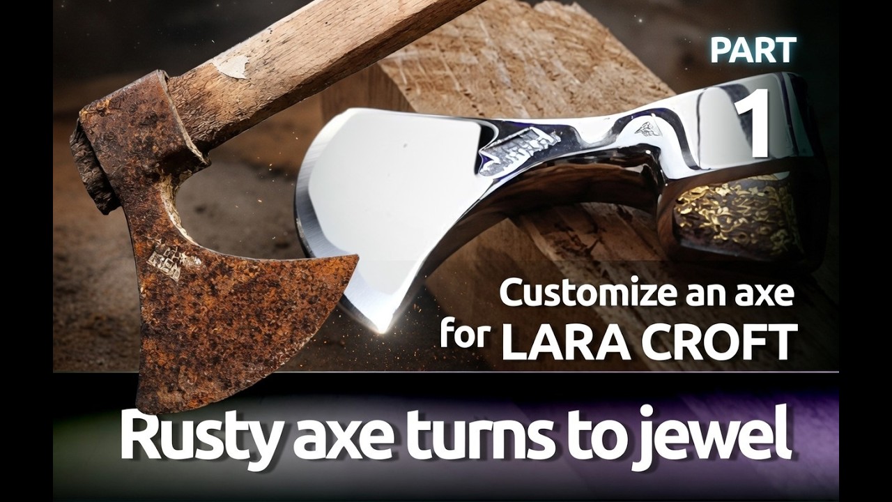 RUSTY AXE TURNS to JEWEL- Customize an axe for Lara Croft 'Tomb Rider Legacy of Atlantis Adventure'