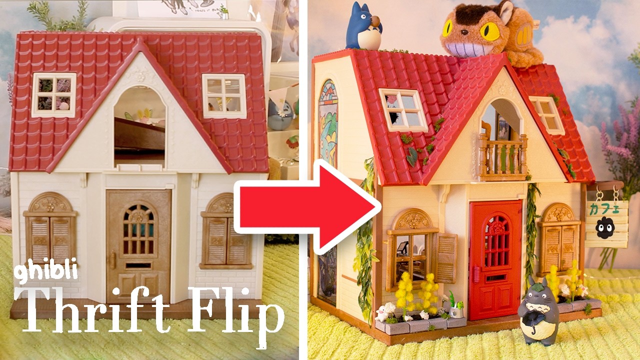 Turning a Calico Critter House into a Ghibli Bakery!