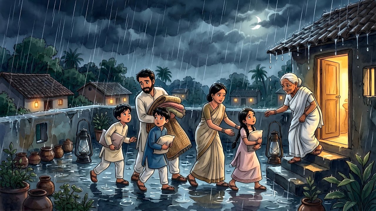 नानी के घर लुका छिपी | बारिश मे मस्ती | जामुन चोरी करना | 90s Nostalgia Ghibli Style