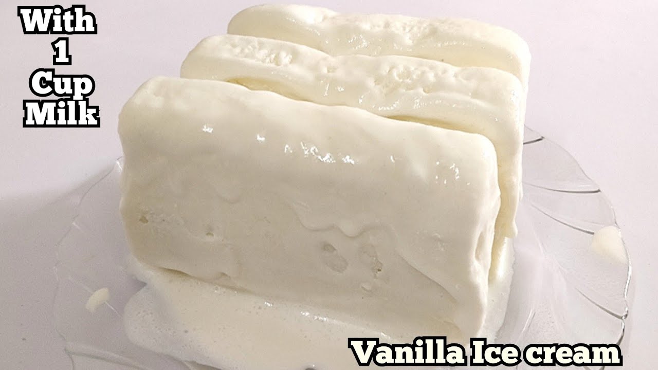 Easy Homemade Vanilla Ice cream | Soft Creamy Icecream with 1 Cup Milk | The Vegetarians