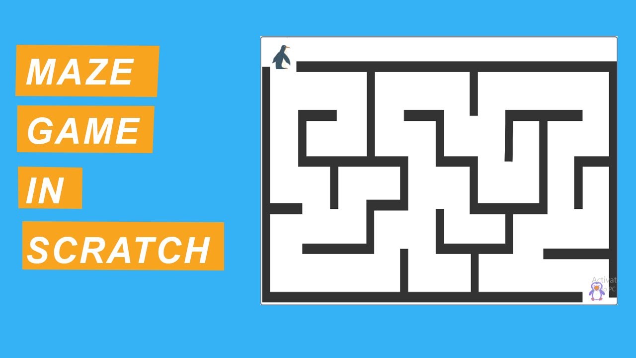 Лекция: 11 | СОЗДАНИЕ ИГРЫ-ЛАБИРИНА В Scratch | РАЗРАБОТКА ИГР | Учебное пособие по Scratch
