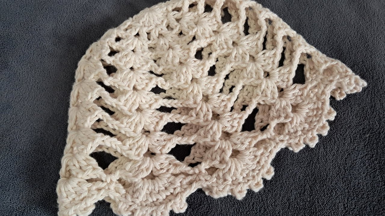 Passo a passo touca de crochê (headpiece)