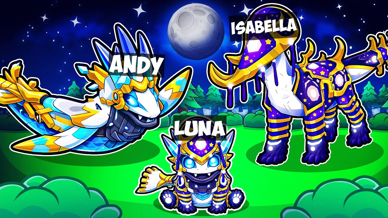 Having A GALAXY Kaiju Family In Creatures Of Sonaria! (Roblox)