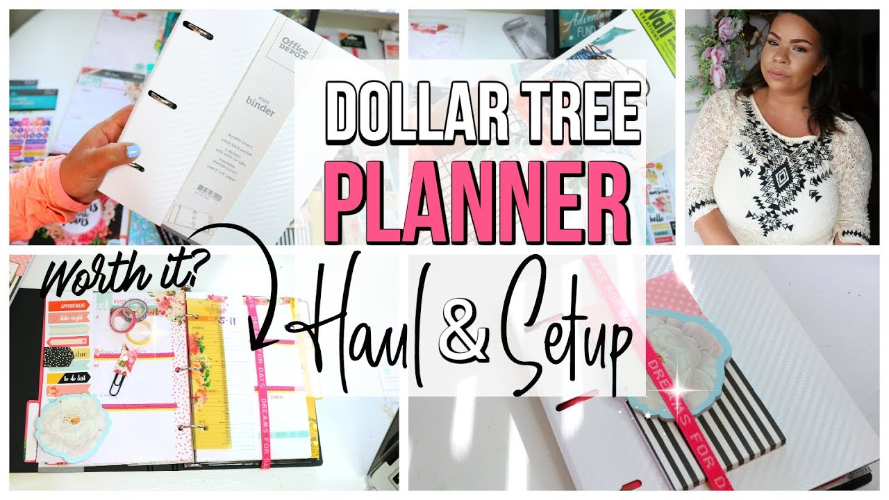 DOLLAR TREE PLANNER HAUL  | IS IT WORTH IT TO MAKE A DOLLAR STORE PLANNER? Sensational  Finds