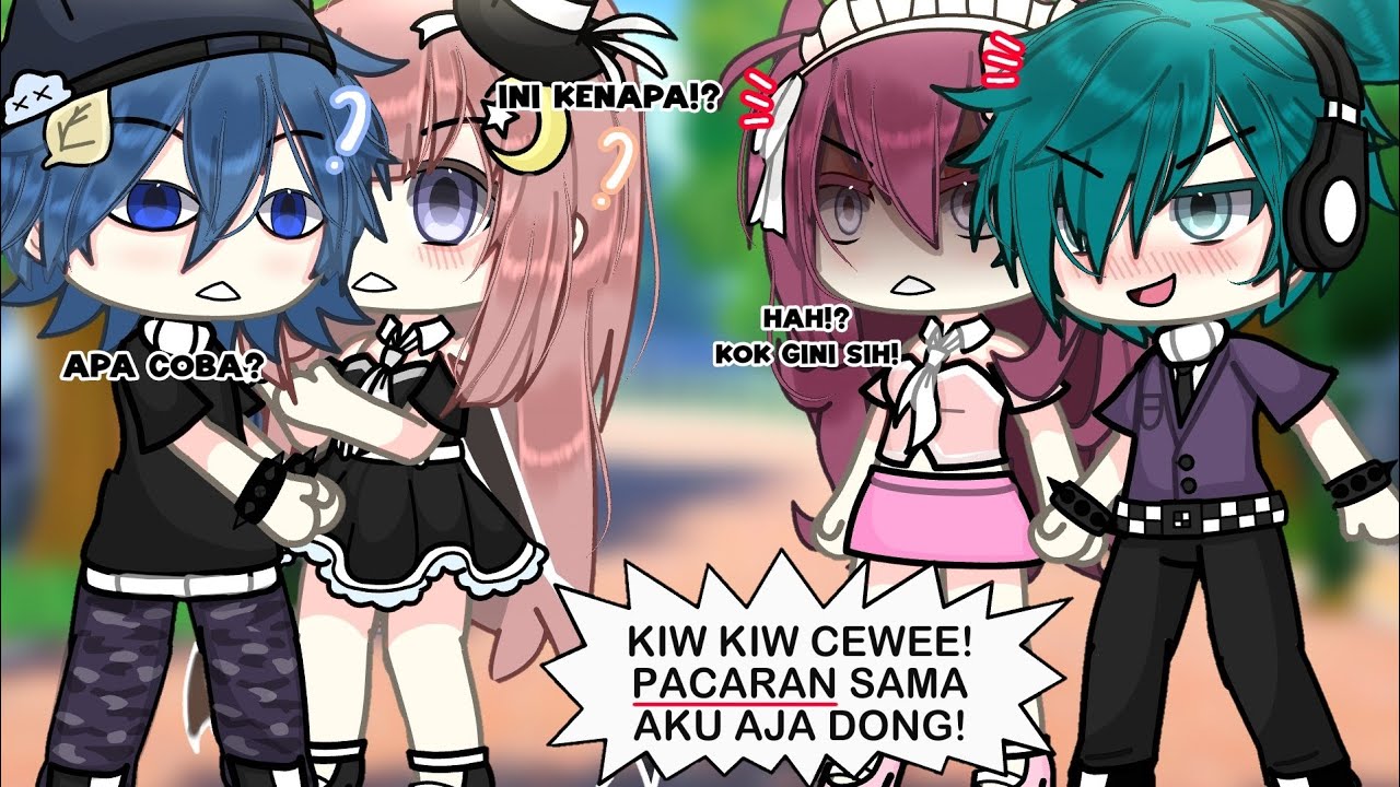 ✩°⋆ 🌷 Ketika Kamu Diajak Adu Pacar...!? 😱⁉️ ||Gacha Life 🇮🇩|| 💐🍮🐈‍⬛💕✨🎀