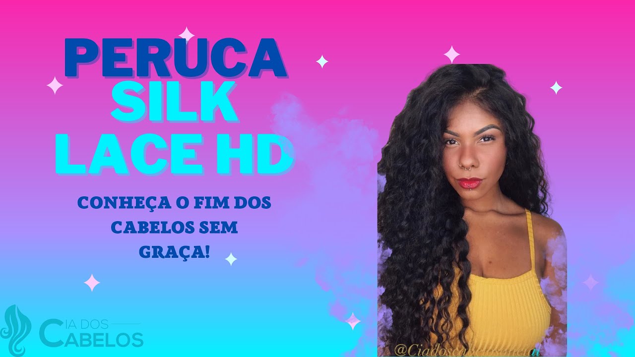 Peruca Silk lace HD cabelo humano cacheada super longa