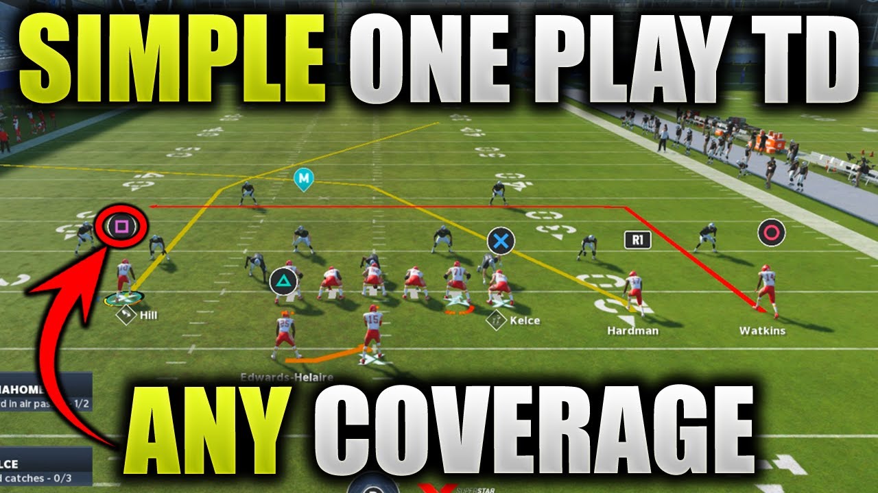 One Play TD Beats ANY Coverage w NO ADJUSTMENTS | Madden 21 Offense Tip - One Play Touchdown
