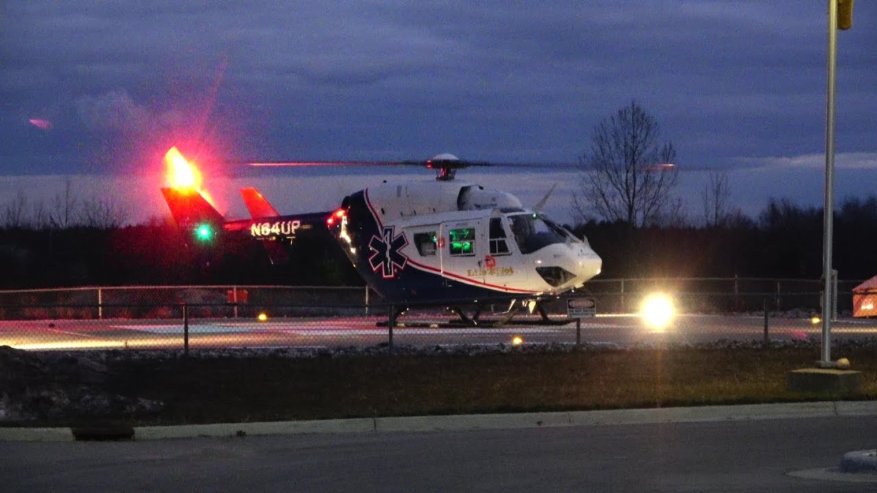 32 Year Old Medivac Helicopter, BK-117. West Branch, Michigan