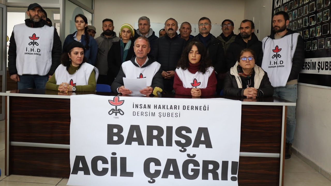 İHD Dersim Şubesi'nden Suriye İçin Çağrı 