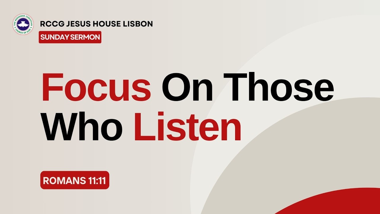 Focus On Those Who Listen