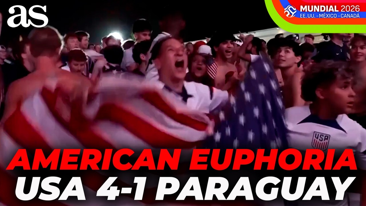 American EUPHORIA after USA&rsquo;s 4-1 THRASHING of Paraguay in World Cup debut