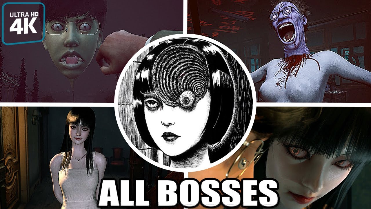 Junji Ito Maniac: An Infinite Gaol - ALL BOSSES & Enemies (With Cutscenes) 4K 60FPS UHD PC