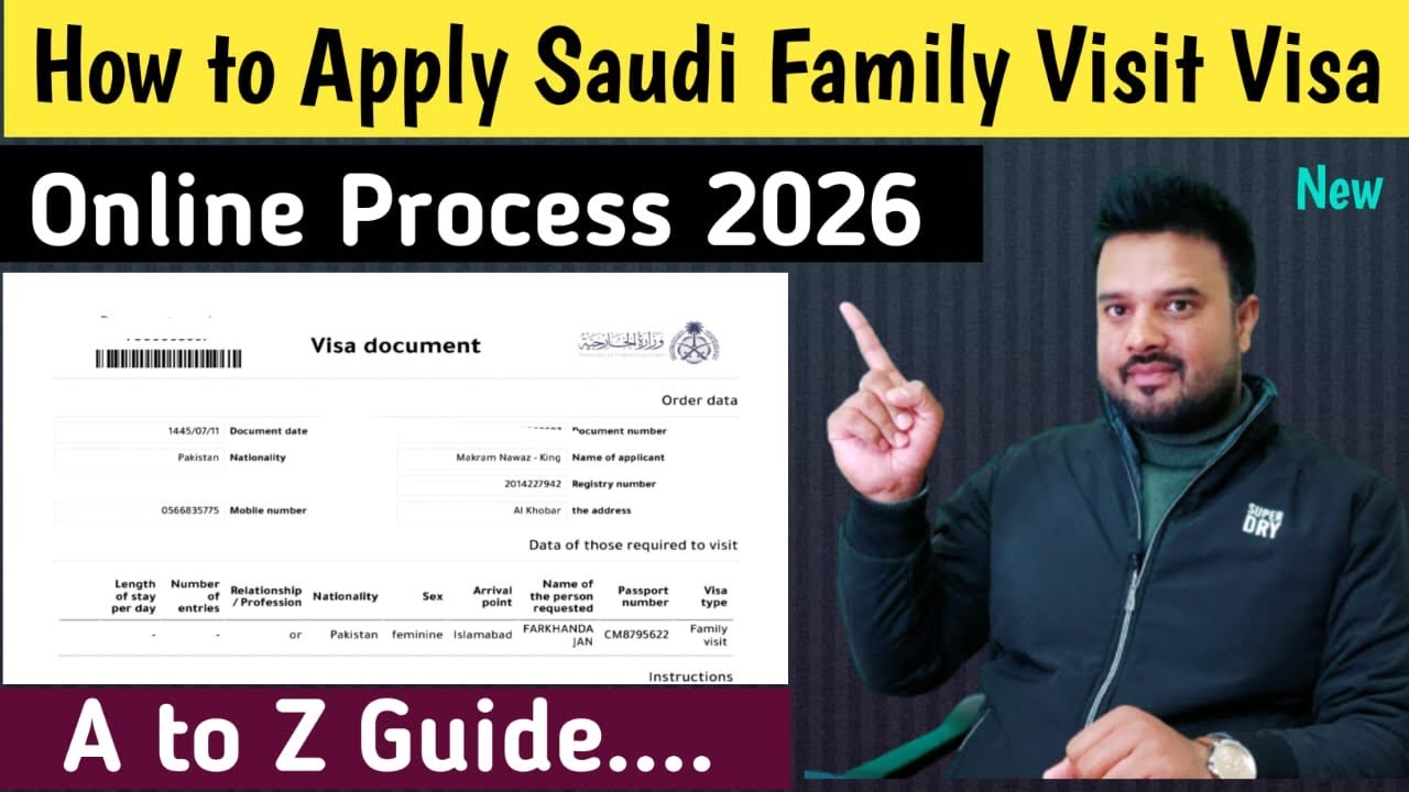 How to Apply Saudi Family Visit Visa Online (Step-by-Step Guide 2026 | By Sabir tyagi 