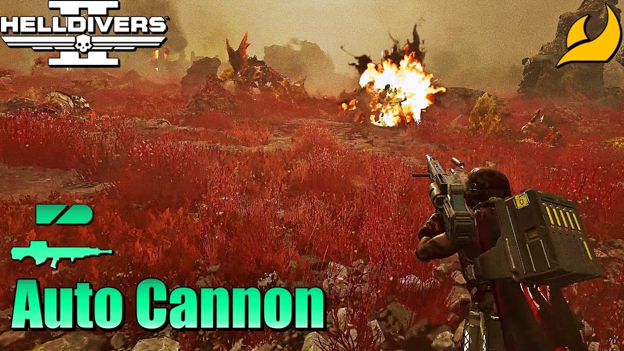 Helldivers 2 - Auto Cannon Gameplay (No commentary, Max difficulty, No deaths)