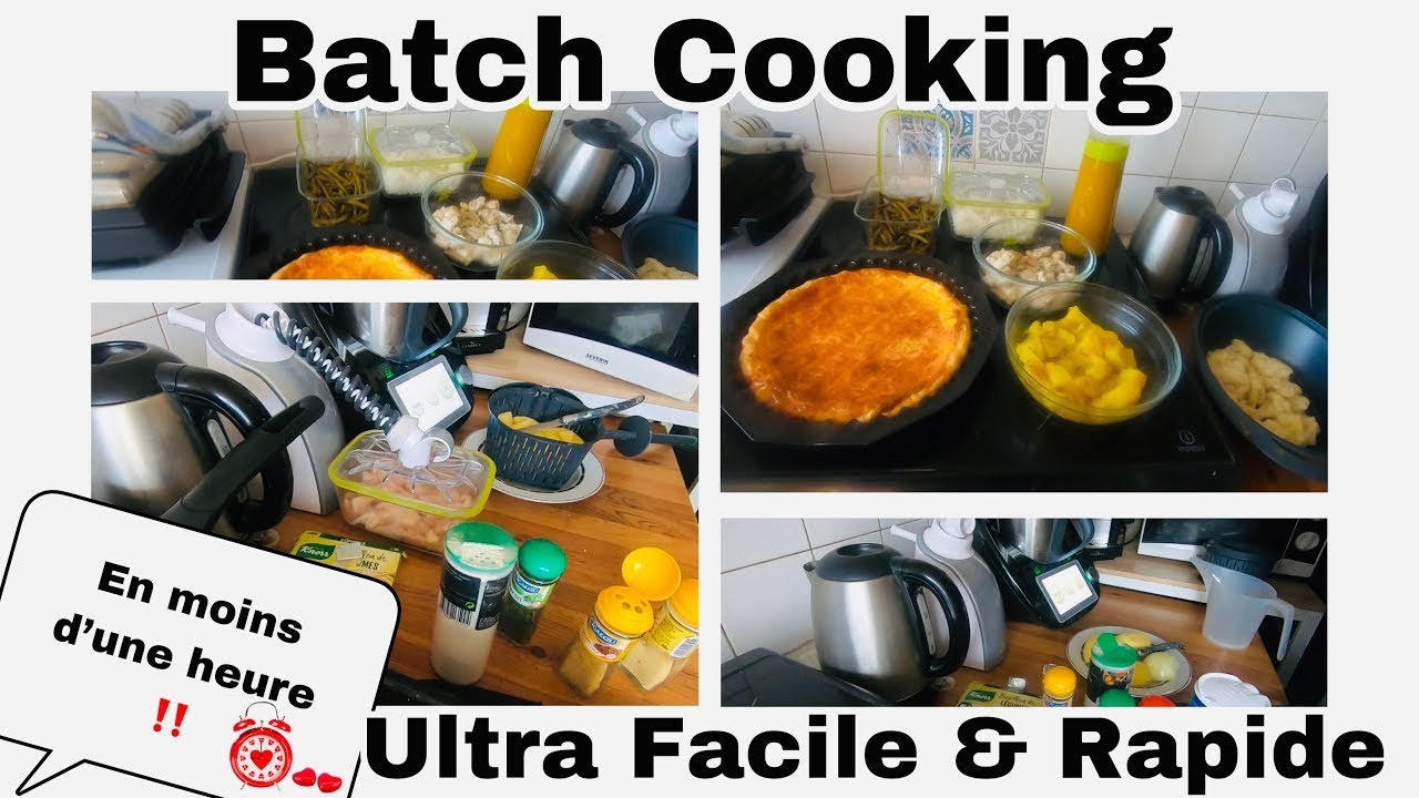 BATCH COOKING 🌟 J’ORGANISE MES REPAS À LA SEMAINE en 1h ‼️