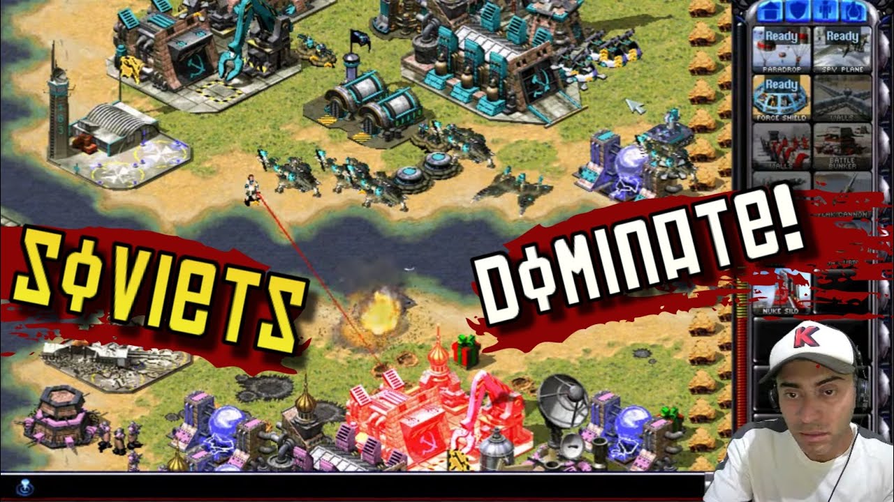 Советы доминируют на забавной большой карте x4 🌍 | Red Alert 2: Месть Юрия (онлайн-геймплей)
