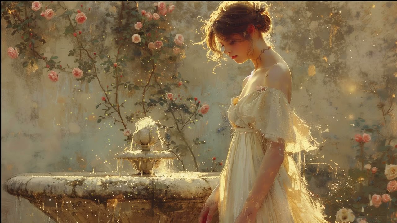 Romantic Piano Music | By the Fountain in the Golden Hour