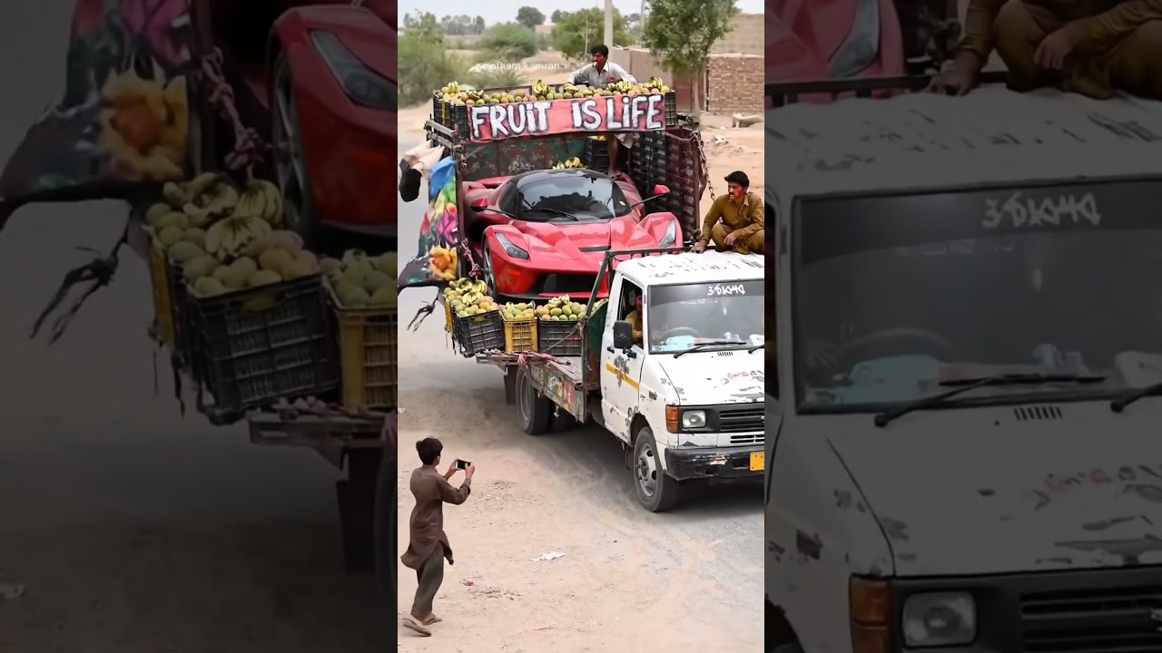 POV: You&rsquo;re smuggling a LaFerrari into Pakistan inside a fruit truck 🍌🇵🇰No one will ever believe
