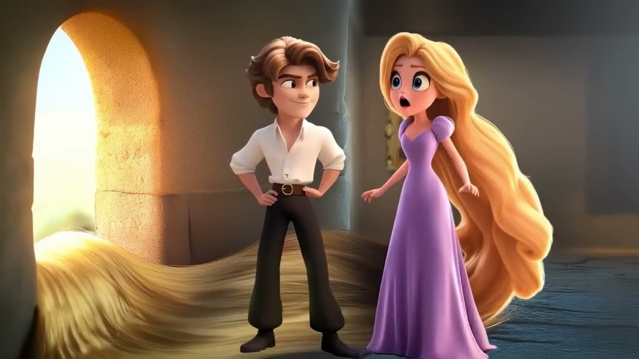 Rapunzel 🌙 Golden Hair & Tower Escape | Bedtime Story Song for Kids | Kids Bedtime Stories