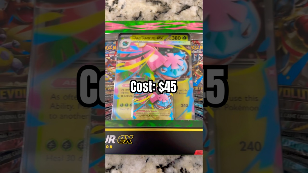 Mega Venusaur ex Premium Collection! #pokemoncards #destinedrivals #megaevolution
