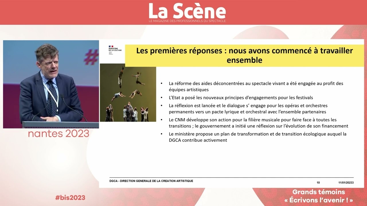 BIS 2023 - Discours de Christopher Miles, Directeur de la DGCA - Ministère de la Culture