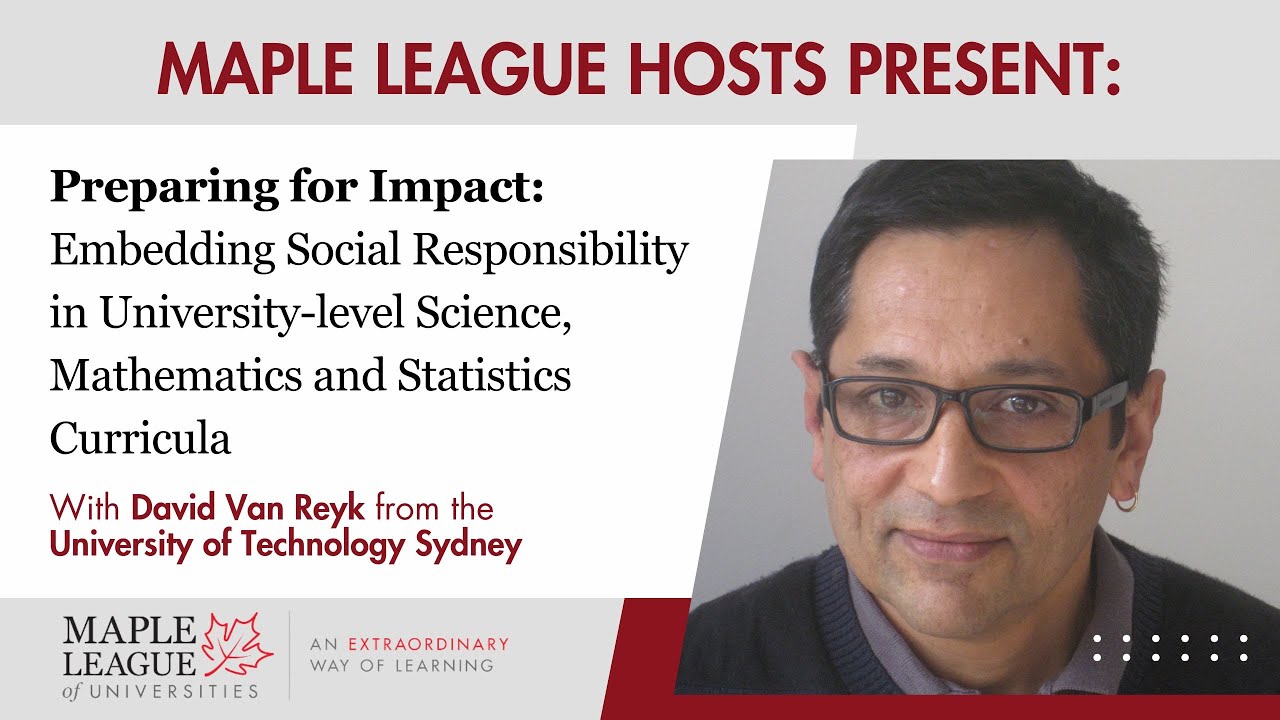 Preparing for Impact: Embedding Social Responsibility in University-level Science, Math and Stats
