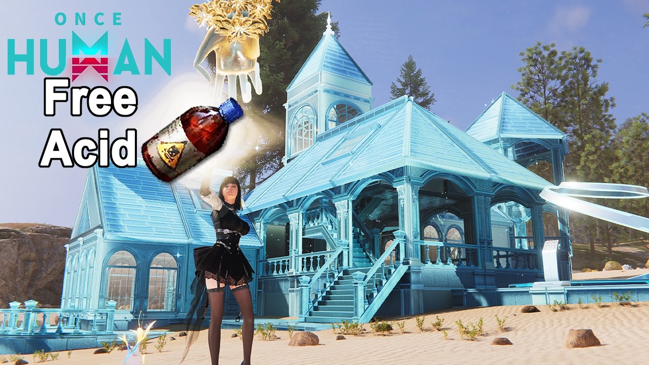 Once Human - Acid Farm & Luminous Realm Territory House Build – Free and Paid Versions Tutorial