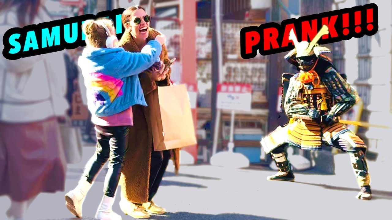 SAMURAI Mannequin Prank in Asakusa#40 funniest reactions. SAMURAI fan.#prank #funny