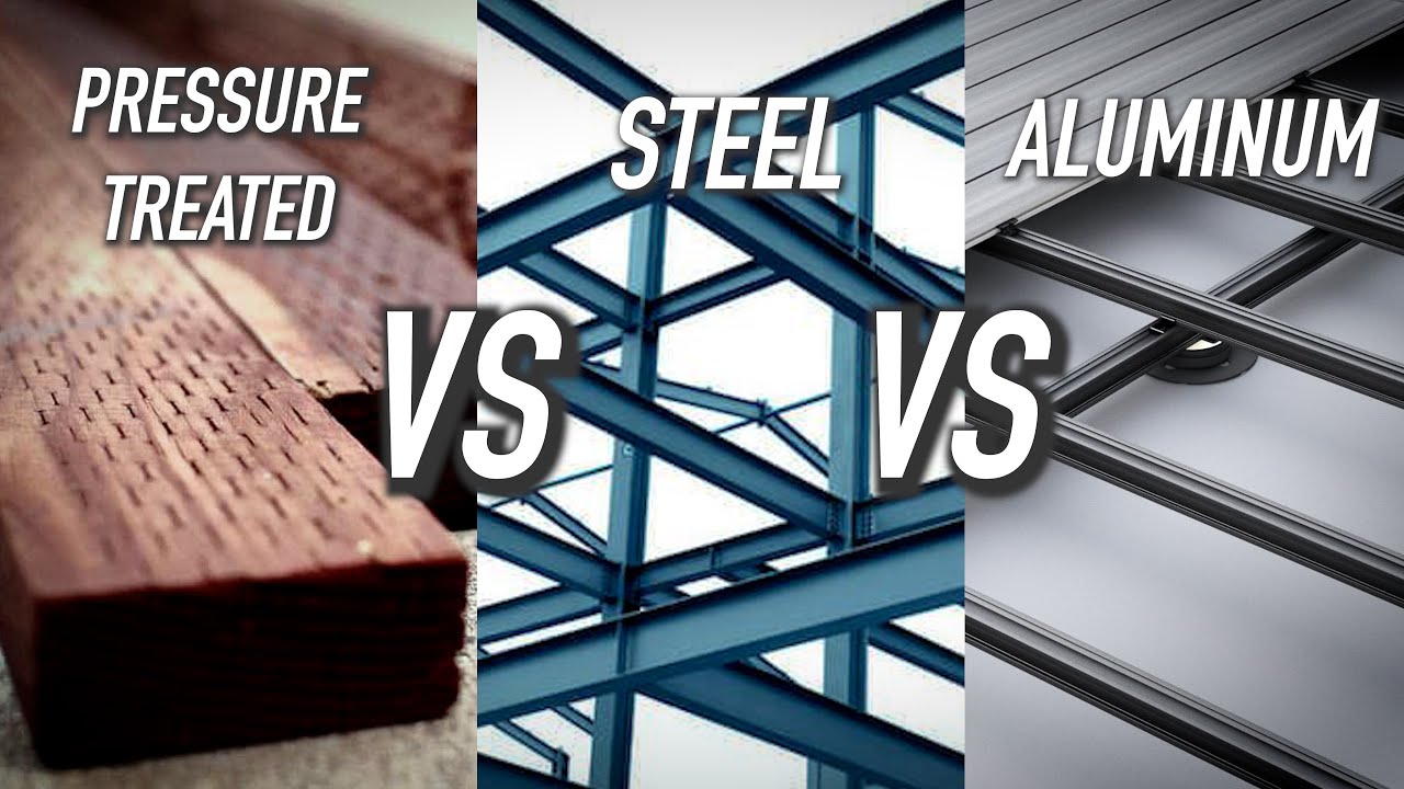 Pressure Treated VS Steel VS Aluminum Framing (Outdure Pt 2) || Dr Decks