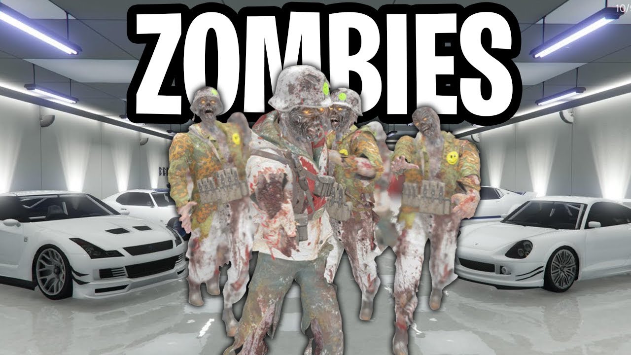 ZOMBIES IN MIJN GTA V GARAGE! (COD CUSTOM ZOMBIES)