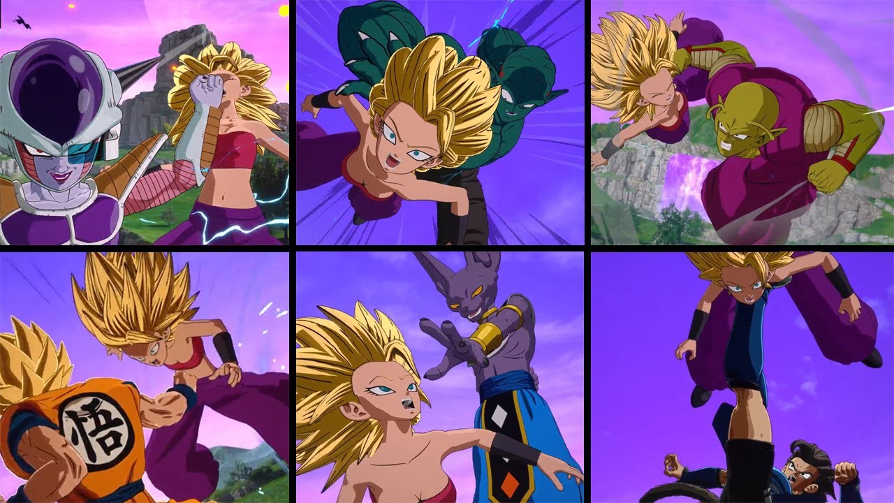 Dragon Ball Sparking Zero - All Rush Attacks on Cauifla (with DLC)