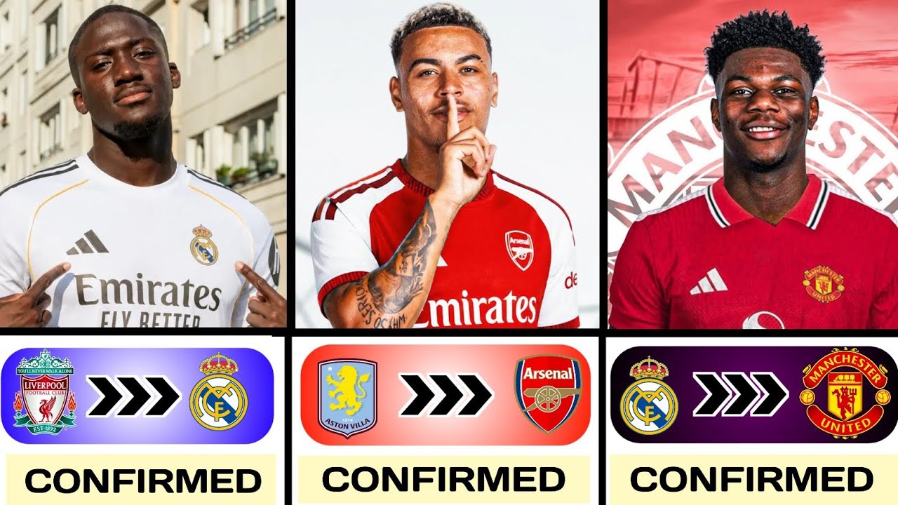 Confirmed Summer Transfer News 2026,✅ Ft. Konate to Real Madrid, Rogers to Arsenal...🤯🔥