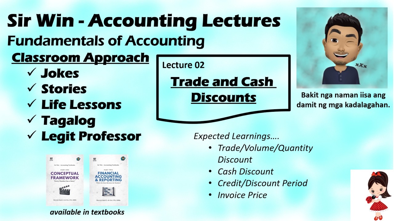 Lecture 02: Trade and Cash Discount. Merchandising Business. [Fundamentals of Accounting]