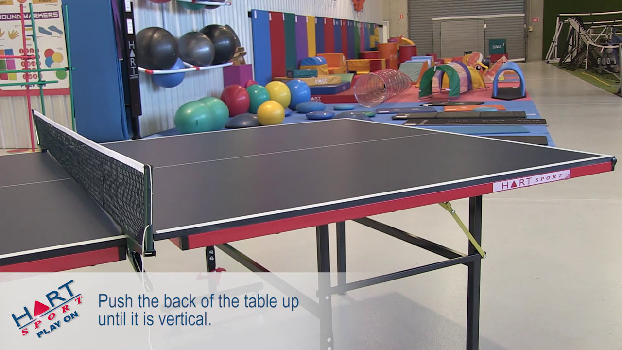 How To Fold Up The Player Indoor Table Tennis Table