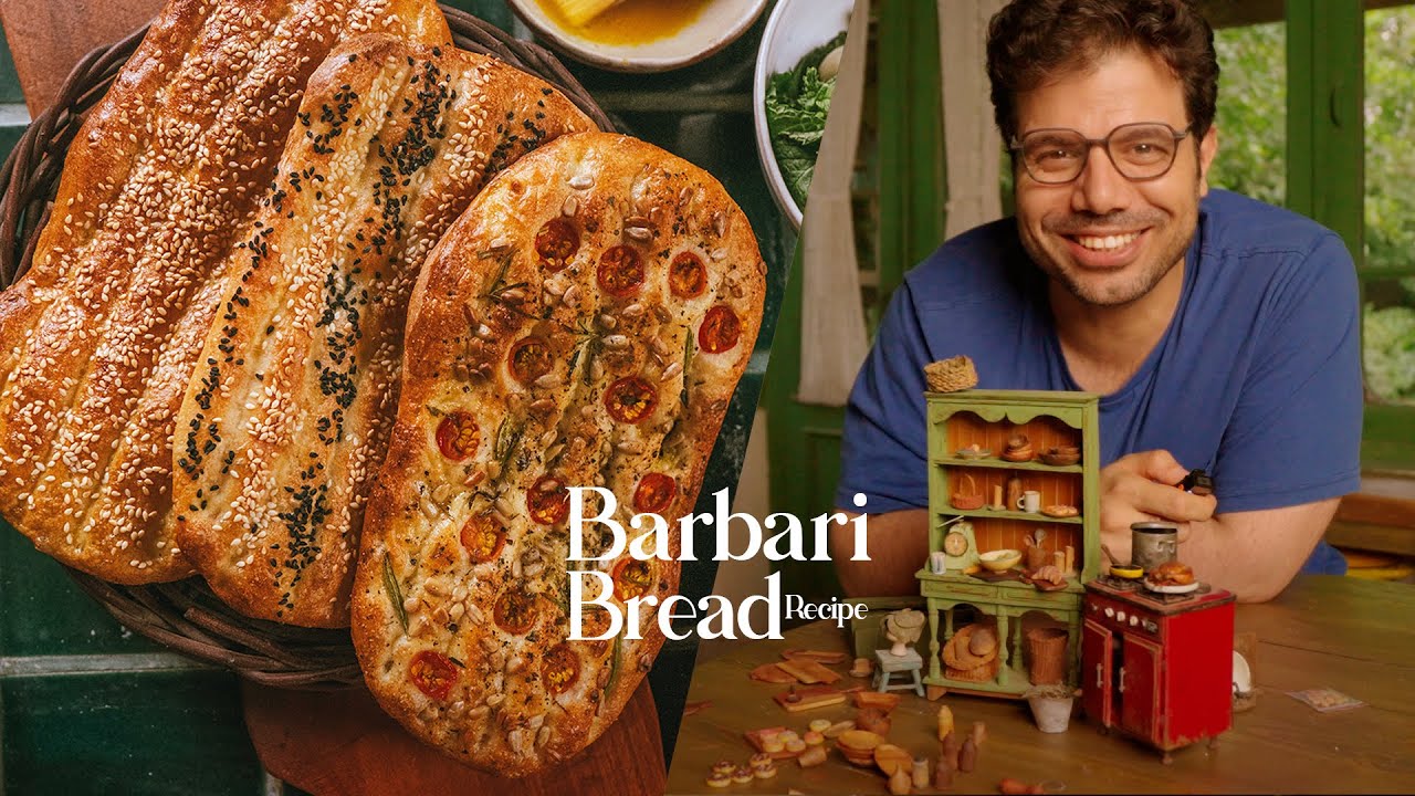 چطور نان بربری رو متفاوت و هیجان‌انگیز درست می‌کنم؟ + نگاهی به هنرهای دستی من | Barbari Bread Recipe