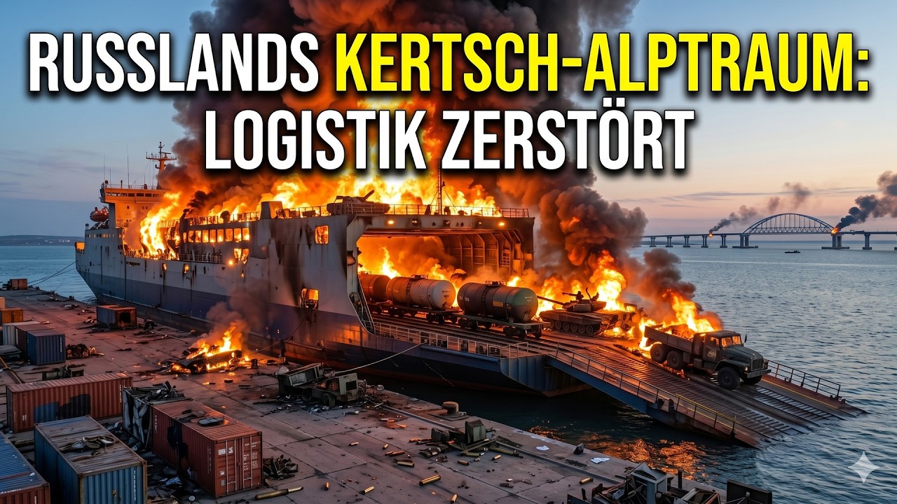 Ukraine vernichtet die Kertsch-f&auml;hre und russische milit&auml;rausr&uuml;stung f&uuml;r 500 millionen dollar