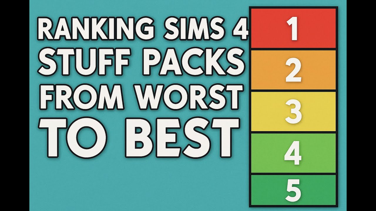 Ranking Sims 4 Stuff Packs from WORST to BEST!