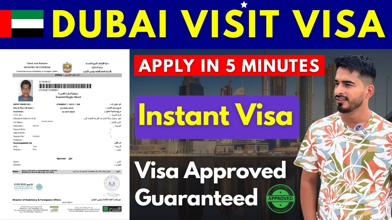 Dubai Visit Visa Apply online 2026 | How to apply e-Visa for Dubai from India | Instant Dubai Visa