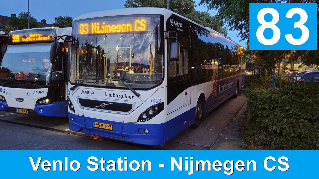Arriva lijn 83: Venlo Station - Nijmegen CS | Arriva Limburg | Arriva 7423 | 2024