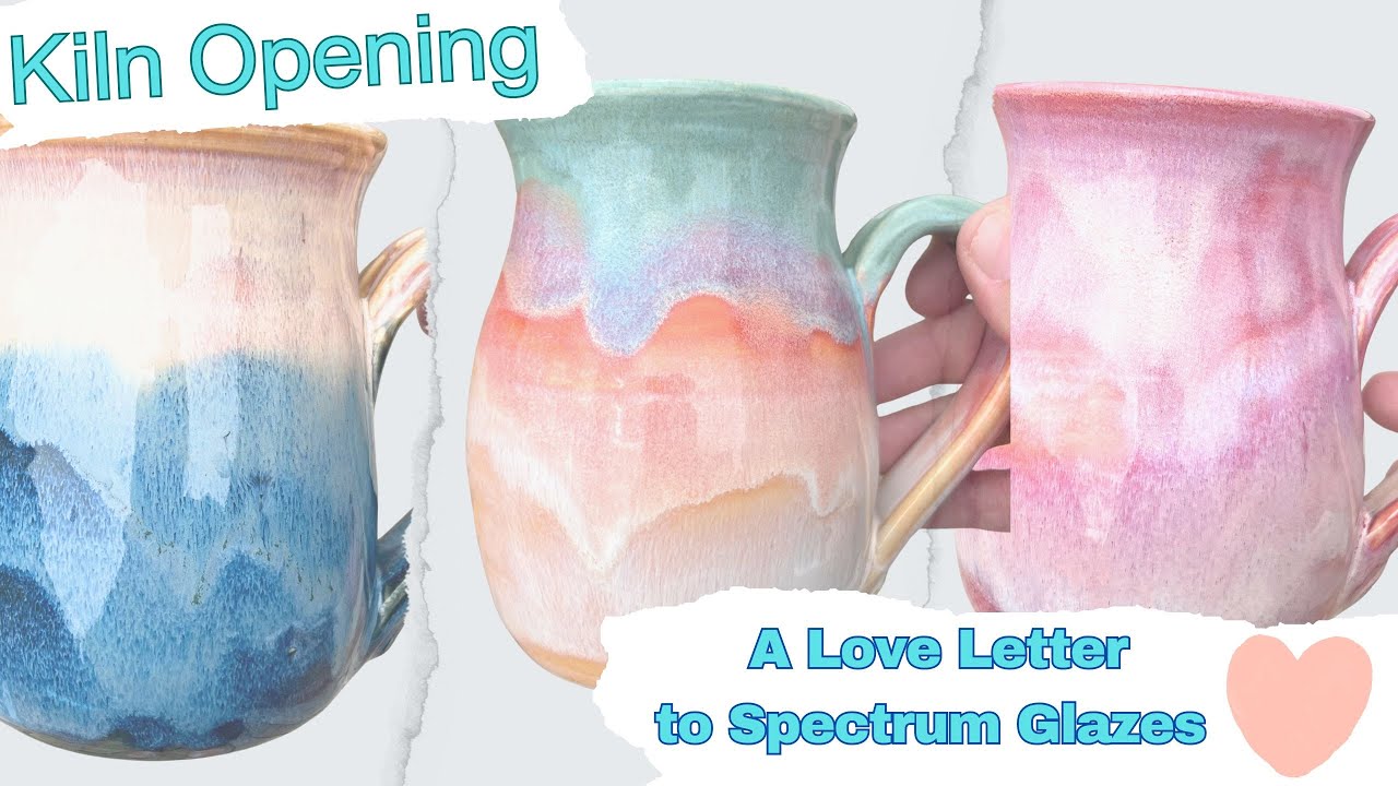 Kiln opening! my favorite spectrum! and mayco, amaco and coyote combos.  All glaze combos shared.