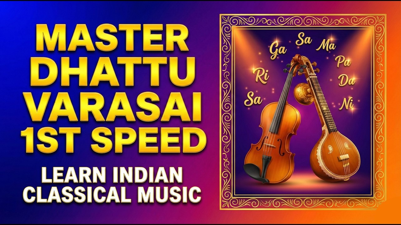 Dhattu Varasai 1st Speed with Gamakas (Full) | Mayamalavagowla | Practice Visualizer