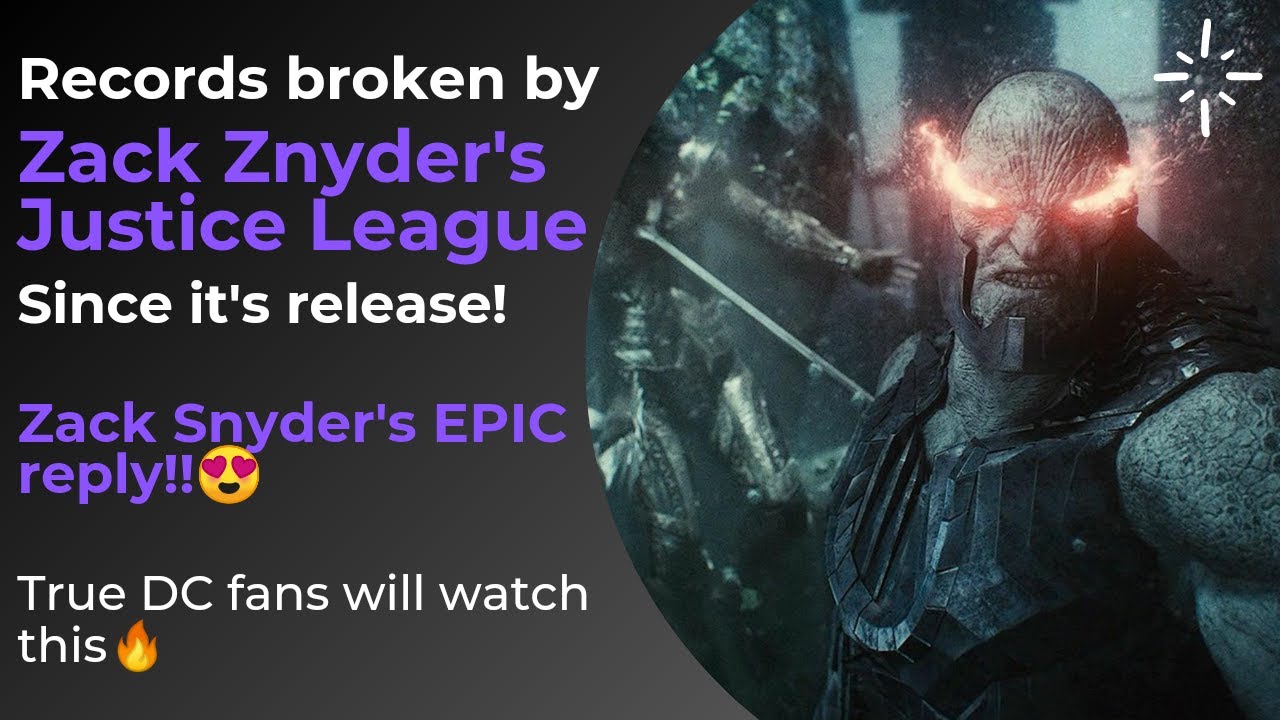 Zack Snyder's Justice League Breaking Streaming Records 2021 | Watch Zack Snyder's Epic Reply