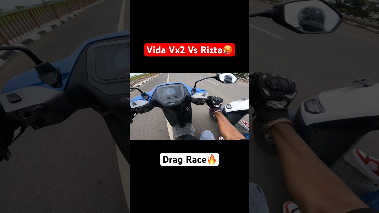 Hero Vida Vx2 Vs Ather Rizta Drag Race🥵 #shorts #viral