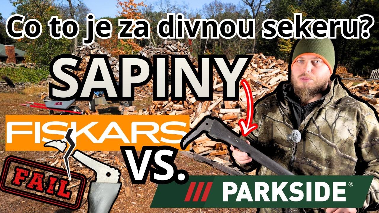 SAPINA ⚠️ Důležitější než sekera 🪓 #parkside #fiskars #stihl #les