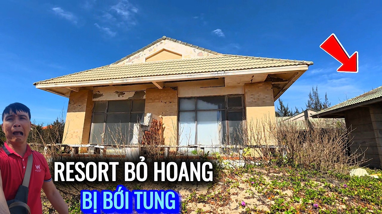 Công trình dang dở nhiều nhà bỏ hoang cạnh biển